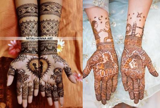 Front Hand Mehndi For Bridal 8