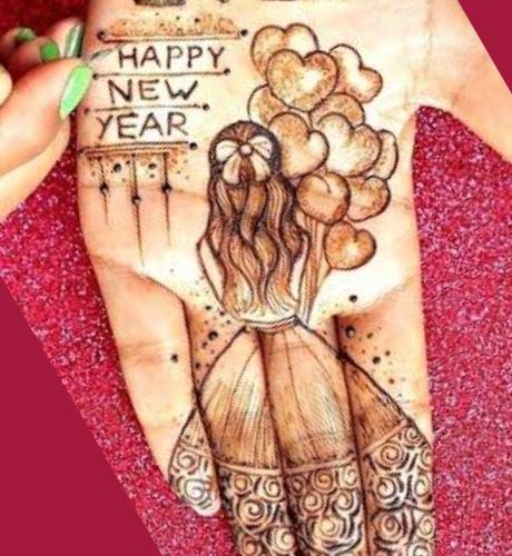 New Year Special Mehndi Design