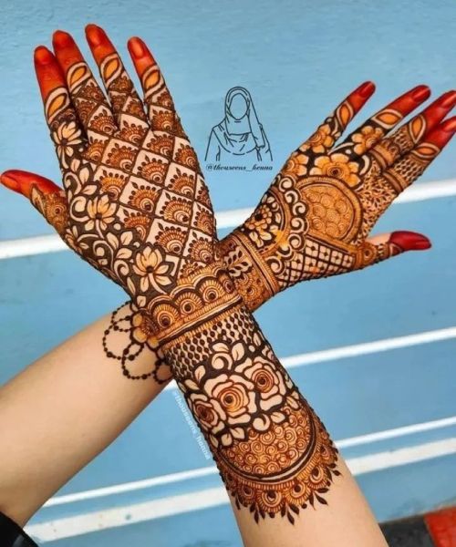 Unique Style Back Hand Mehndi 2