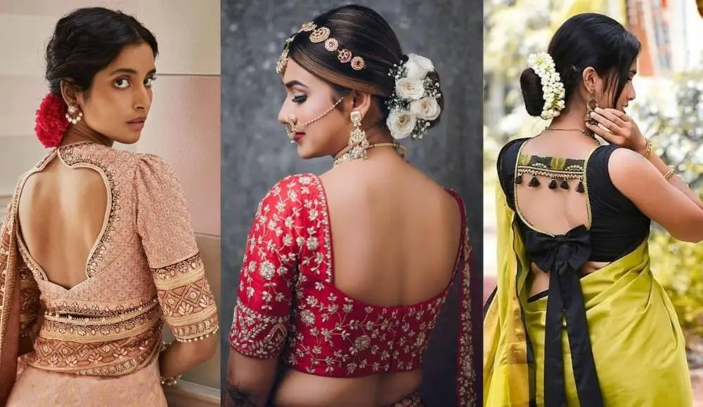 120+ Latest Blouse Back Designs 2024 | Simple To Wedding Blouse Photos