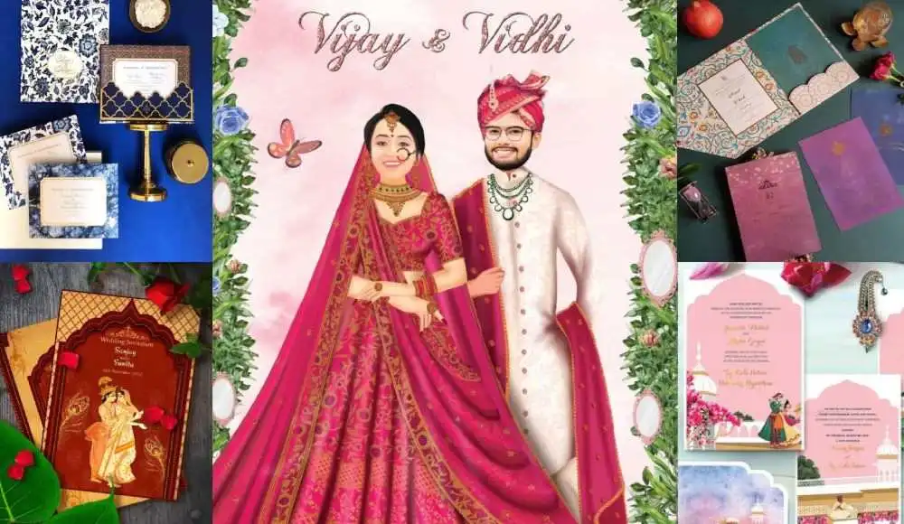 50+ हिन्दू शादी कार्ड डिजाइन फोटो 2024 | Hindu Wedding Invitation Cards
