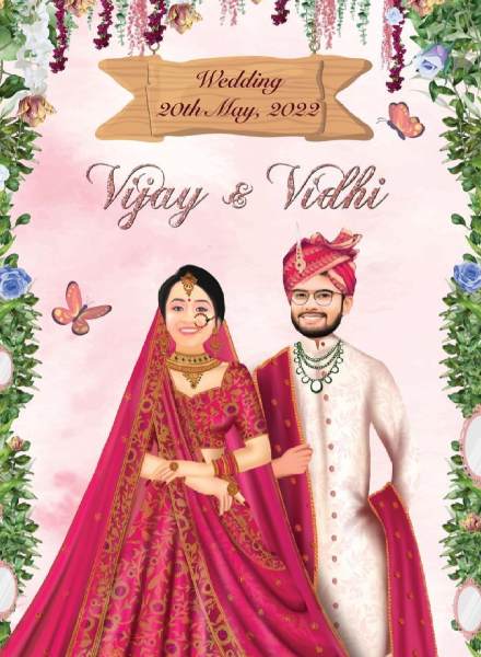 Hindu Wedding Card Design 6