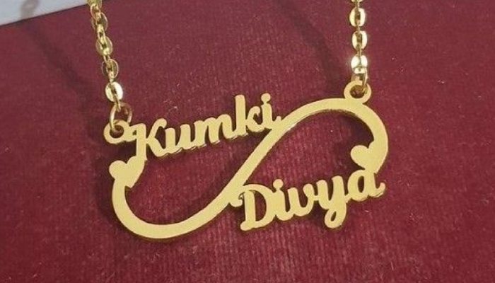 Name letter jewellery